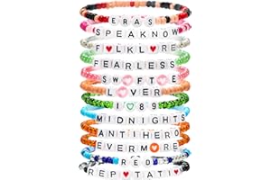 Gisamy Taylor Friendship Bracelets TS Album Inspired Bracelets Red Eras Bracelets for Fans