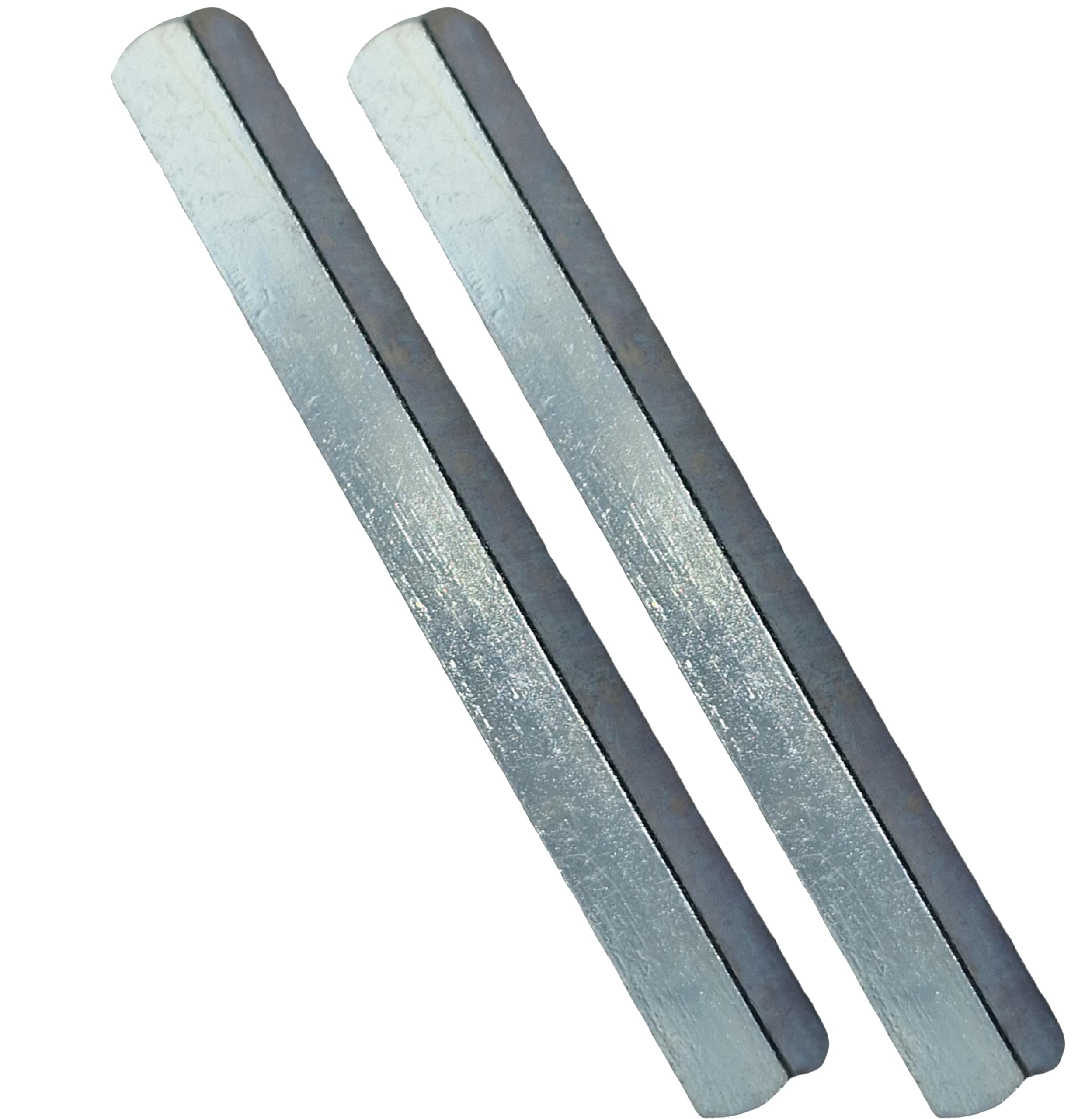 Universal Hardware Door Handle Spindle Bar for Windows and Doors, Silver Finish, Pack of 2 (8mm x 70mm)