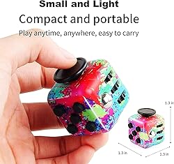 Noanbemk 4pcs Pack Stress Cube，Fidget Magic Cube
