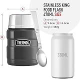 Thermos Stainless King 470ml Food Flask Midnight Blue Capable Insulated view 8