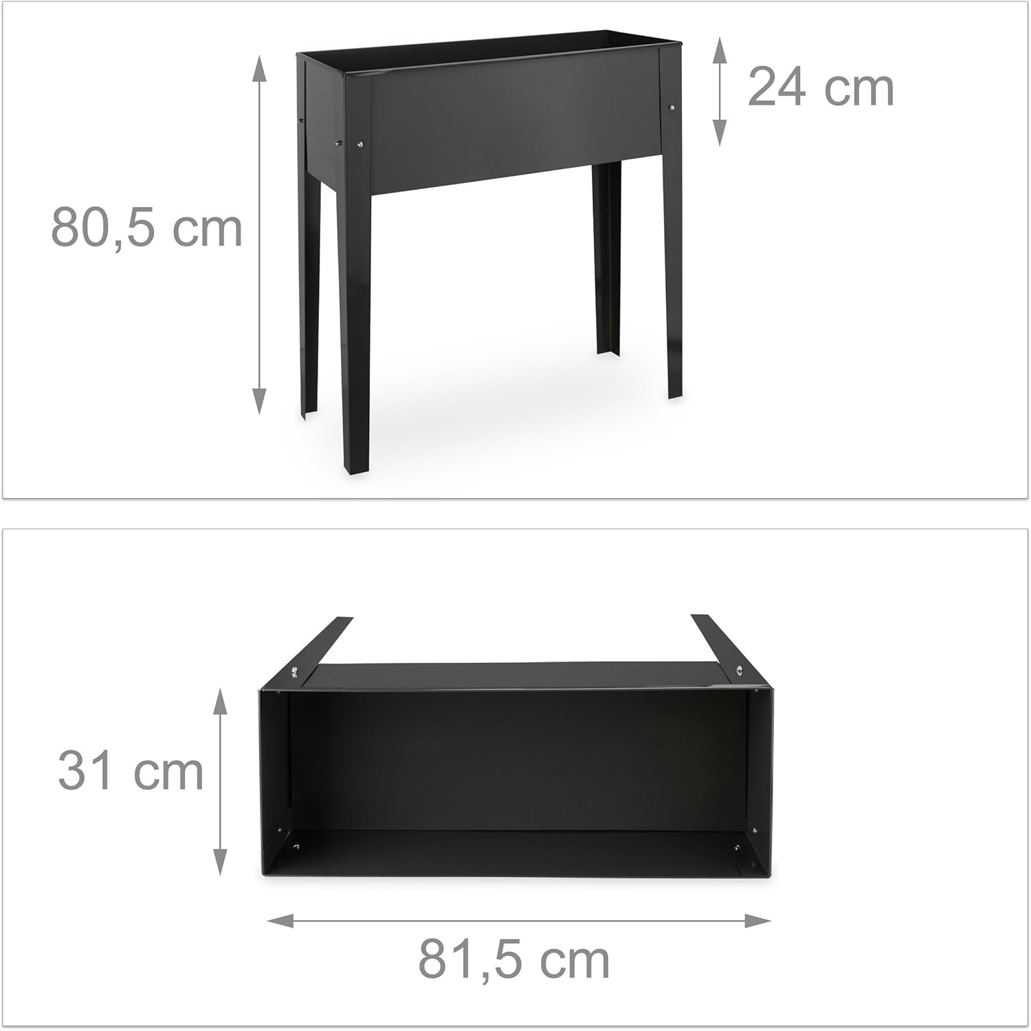 Relaxdays Set de Dos huertos urbanos, Recipientes para Plantas ...
