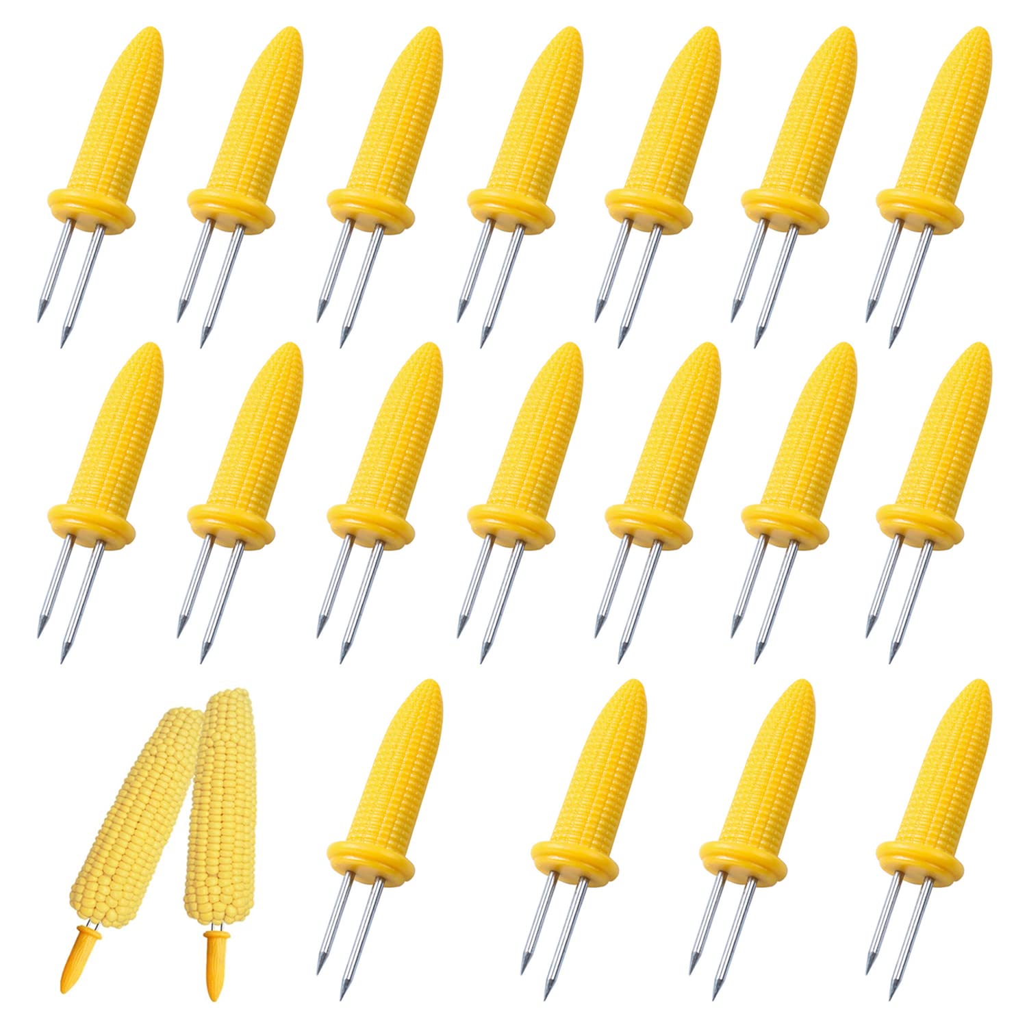 Corn on The Cob Skewers,XPOOP Corn on The Cob,Sweetcorn Holders,Corn on The Cob Holder,Corn on The Cob Forks,Sweetcorn Forks,Corn Holders,Corn Cob Holders Set,Stainless Steel Corn Skewers for Corn