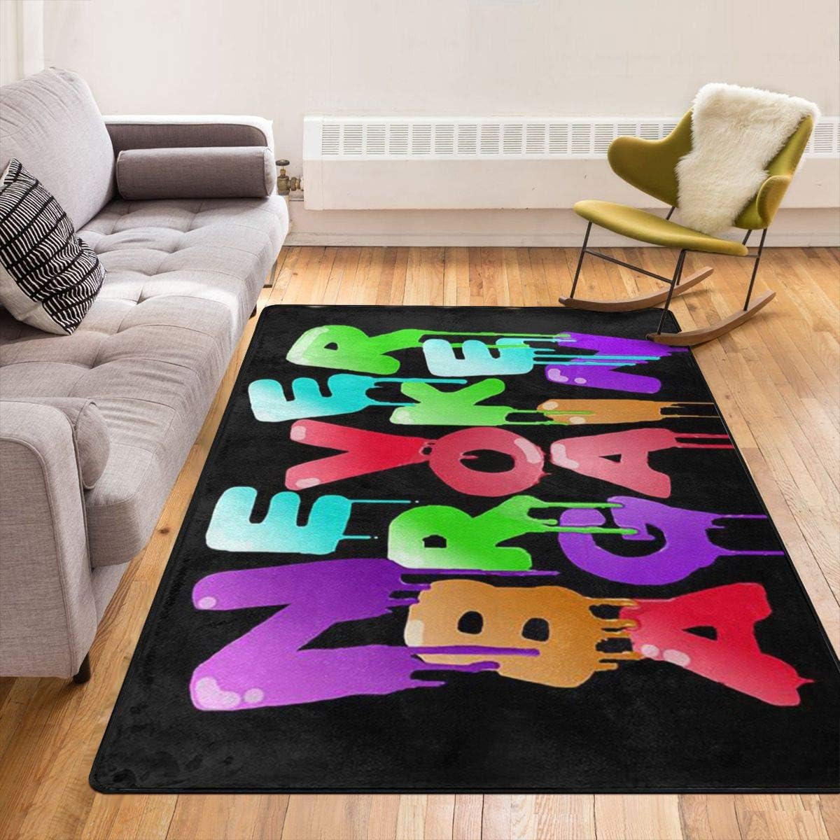 YoungBoy NeverBrokeAgain Splatters Modern Area Rug,Throw Rugs Carpet