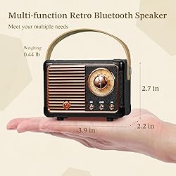 PRUNUS J-999 Retro Bluetooth Speaker,Vintage