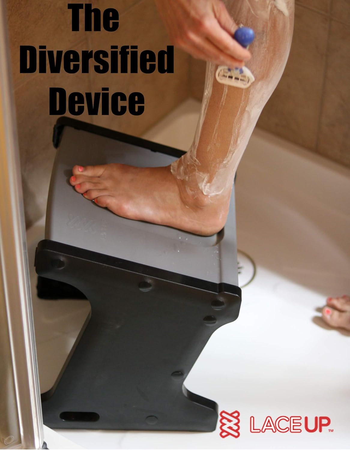 Get Active with LaceUP. Practice Good Ergonomics .Sock Aid & Helps Elderly, Kids, Pregnant Women, Athletes & People with Limited Mobility. Non-Slip Shoe Block with 2 Sitting and Standing Heights.: Health & Personal Care