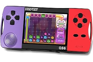 X-JOYKIDS 16 Bit Handheld Games for Kids with 3.2" IPS Large Screen Built-in 216 Retro Video Games Portable Gaming Player with Rechargeable Battery Mini Arcade Electronic Toy Gifts for Boys Girls (Purple+Red)