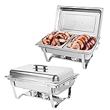 IMACONE Chafing Dish Buffet Set of 2, 8QT Stainless