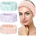 Chuangdi 3-Piece Spa Headband Set - Soft Terry Cloth Hairbands for Women's Facial Makeup, Washing, Face Mask, Spa & Shower - 