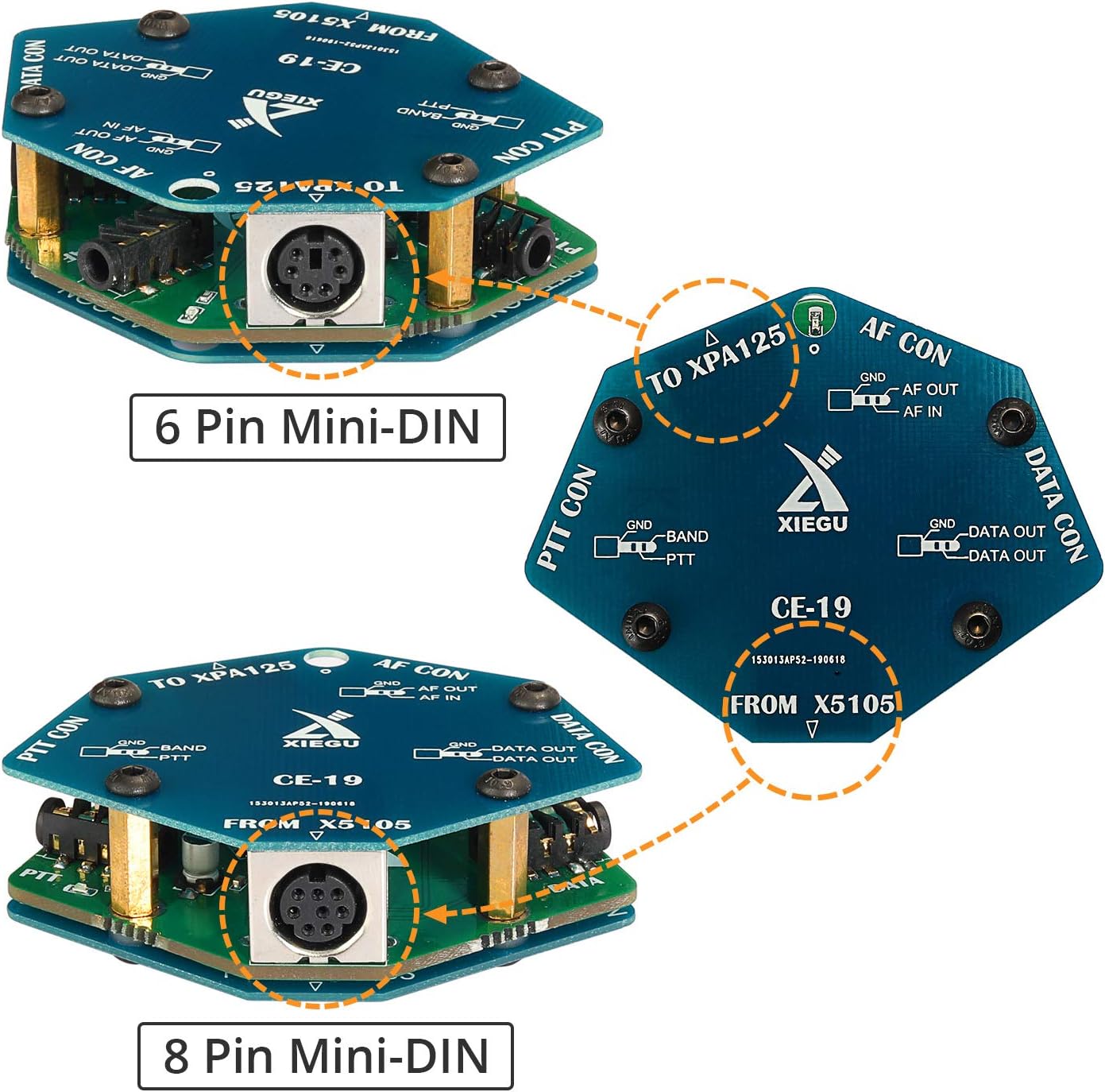 Xiegu CE-19 Data Interface Expansion Card for G90, G1M, X5105, XPA125B, Blue - Image 4