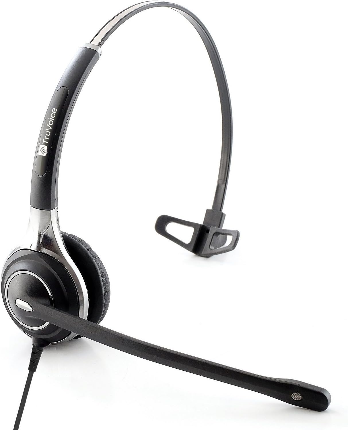 TruVoice HD-700 Premium Monaural Ultra Noise Canceling Microphone Headset (Connects Directly into Any existing Plantronics Style Bottom Cable or Amplifier)