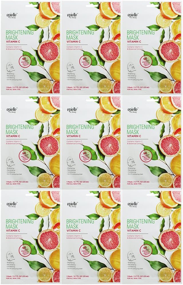 Epielle Brightening Vitamin C Sheet Mask (9 pack)