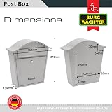 Burg-Wächter MB01FG French Grey Classic Wall Mounted Galvanised Steel Post Box view 4