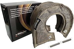 Xinhan Parts T25 T3 T4 T6 Titanium Fiber Turbo Heat Shield Inner high Silica Cloth and Stainless Steel Knitted Wire mesh Inne