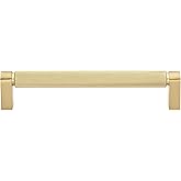 GlideRite Solid Knurled Bar Pull Cabinet Hardware Handle, 4788 Satin Gold (10, 6-5/16 in.)