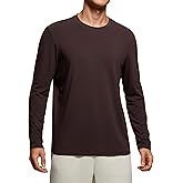 CRZ YOGA Mens Long Sleeve Basic Shirts Moisture Wicking Workout Tops Casual Crewneck Comfort T-Shirt