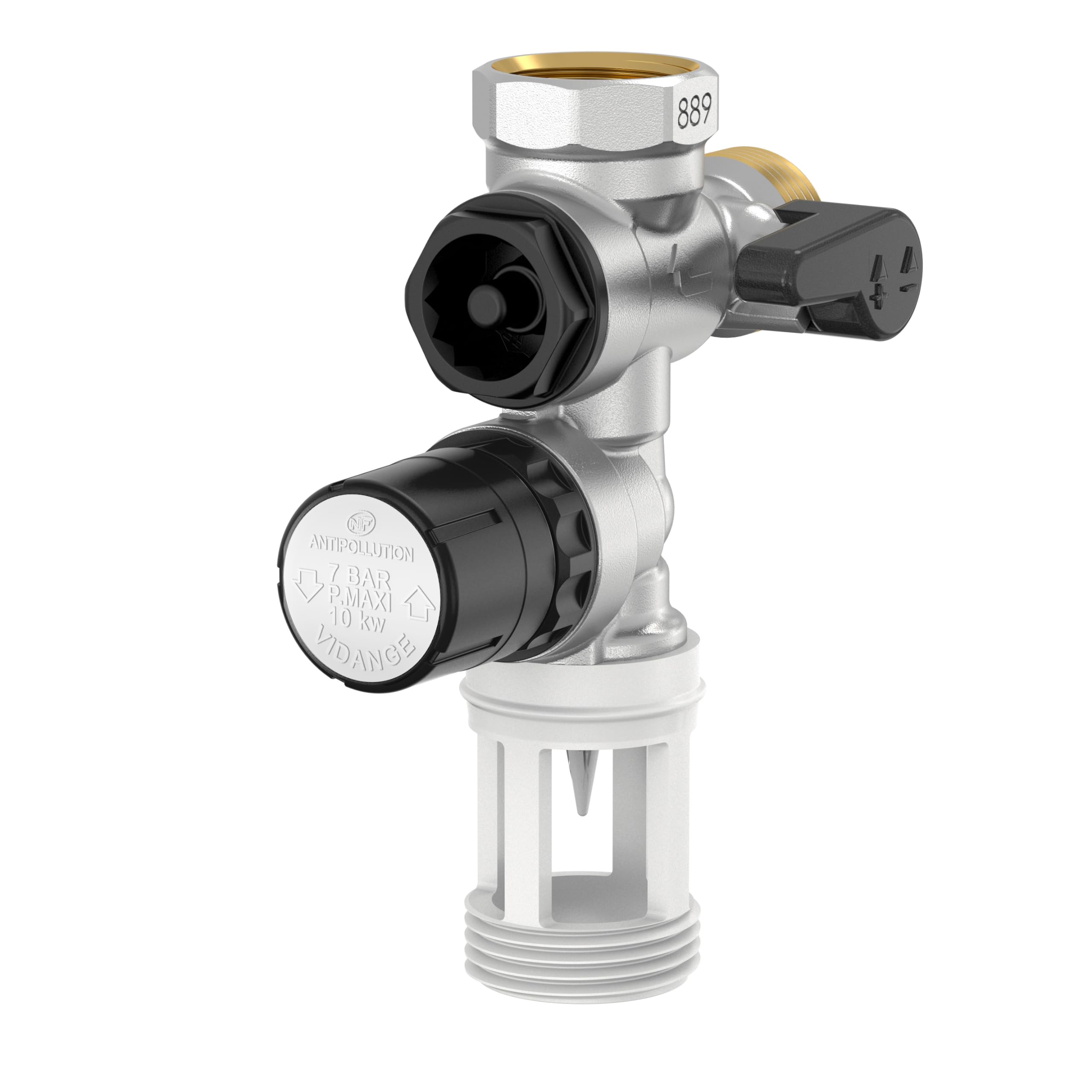 COMAP 889 safety group straight stainless steel seat for water heater, cumulus - 20x27 or 3/4" - R110007001