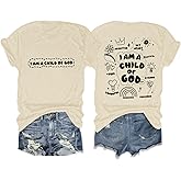 Sulayesh God Christian Shirts for Women Teen Girls Faith Jesus Religious Bible Verse Graphic Tees Tops