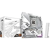 GIGABYTE B850M AORUS Elite WIFI6E ICE AMD AM5 LGA 1718 Motherboard, mATX, DDR5, 2X M.2, PCIe 5.0, USB-C, WIFI6E, 2.5GbE LAN, 