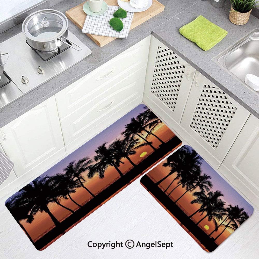Custom AntiFatigue Kitchen Mat,Hawaiian Sunset on Big