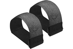 Under Desk Elliptical Pedal Straps,Adjustable Workout Equipment Aid - 2-Pieces Foot Trainer Pedal Belt - for Women Men Senior