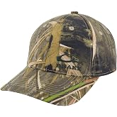 Drake Waterfowl Men's Side Logo Cap, Durable Cotton Twill Canvas Camo Outdoor Hunting Snapback Hat, Pro-Round Crown, OSFM