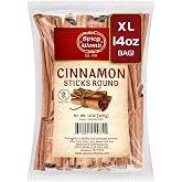 Spicy World Cinnamon Sticks 14 Oz Bag ~100 Sticks - Strong Aroma, Perfect for Baking, Cooking &amp; Beverages - 3+ Inches Length - Cassia Saigon Cinnamon from Vietnam