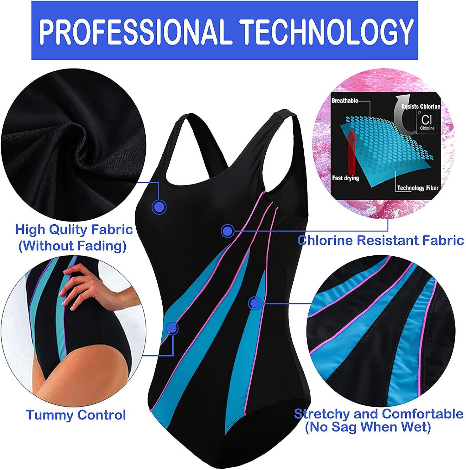 chlorine resistant swimsuits amazon