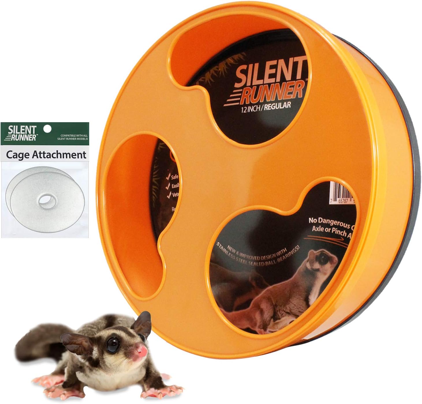 12 Inch Hamster Wheel Exotic Nutrition Silent Runner Pet Exercise