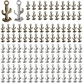 Ximimark 100 pcs 22x14mm Cactus Charms, Antique Tibetan Silver Tone 3D Cactus Charms pendant, DIY Findings, Jewelry Making