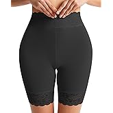 Blueinn Women's Slip Shorts for Under Dresses Cooling Anti Chafing High Waisted Underwear,Seamless Lace Shorts Under Skirts