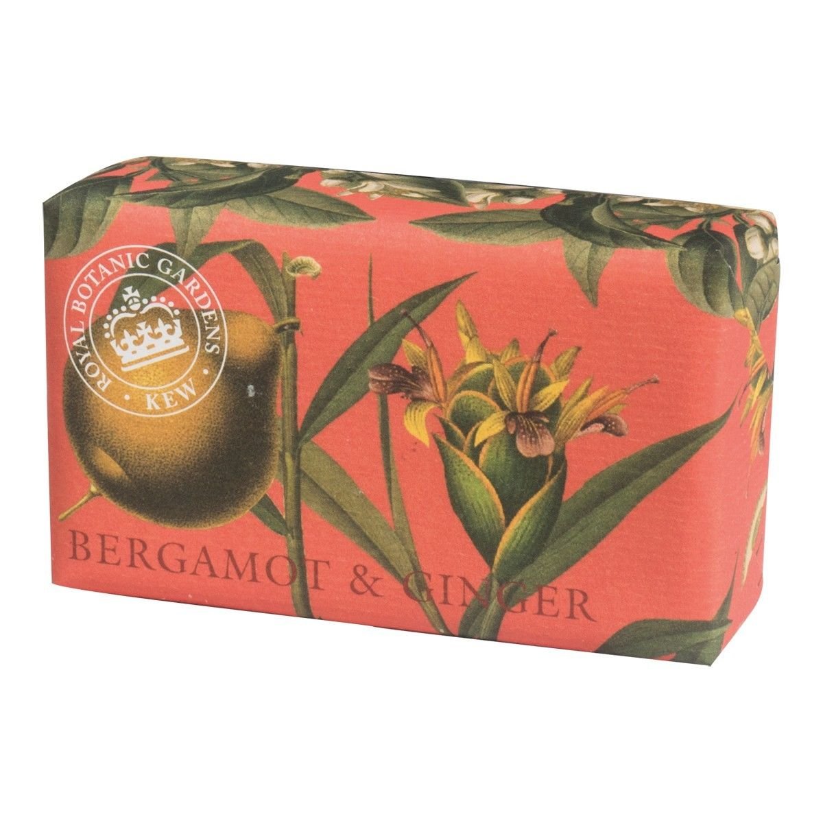 The English Soap Company Kew Gardens Bergamot and Ginger Soap - Luxury Vegan Soap Bar Enriched with Shea Butter - Citrus and Spice Scent, Cruelty-Free, Recyclable Packaging, Made in England - 240g — image 1