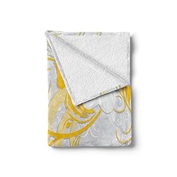 Ambesonne Daffodil Soft Flannel Fleece Throw