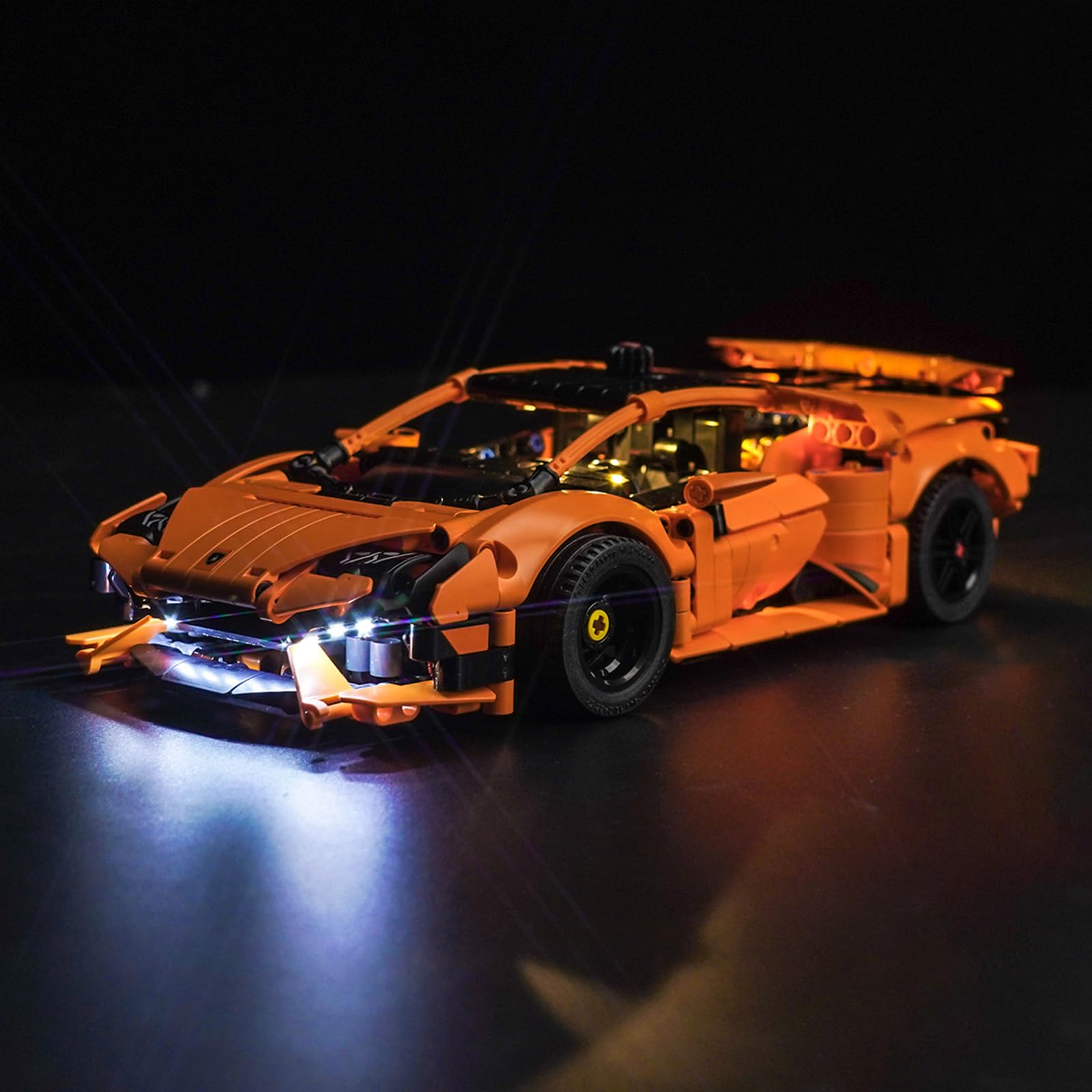 Led Light Set for Lego Technic 42196 Lamborghini Huracán Tecnica Orange (No Lego), Decoration Lighting Set for Lego Lamborghini Huracán Tecnica Orange Creative Toys — image 1