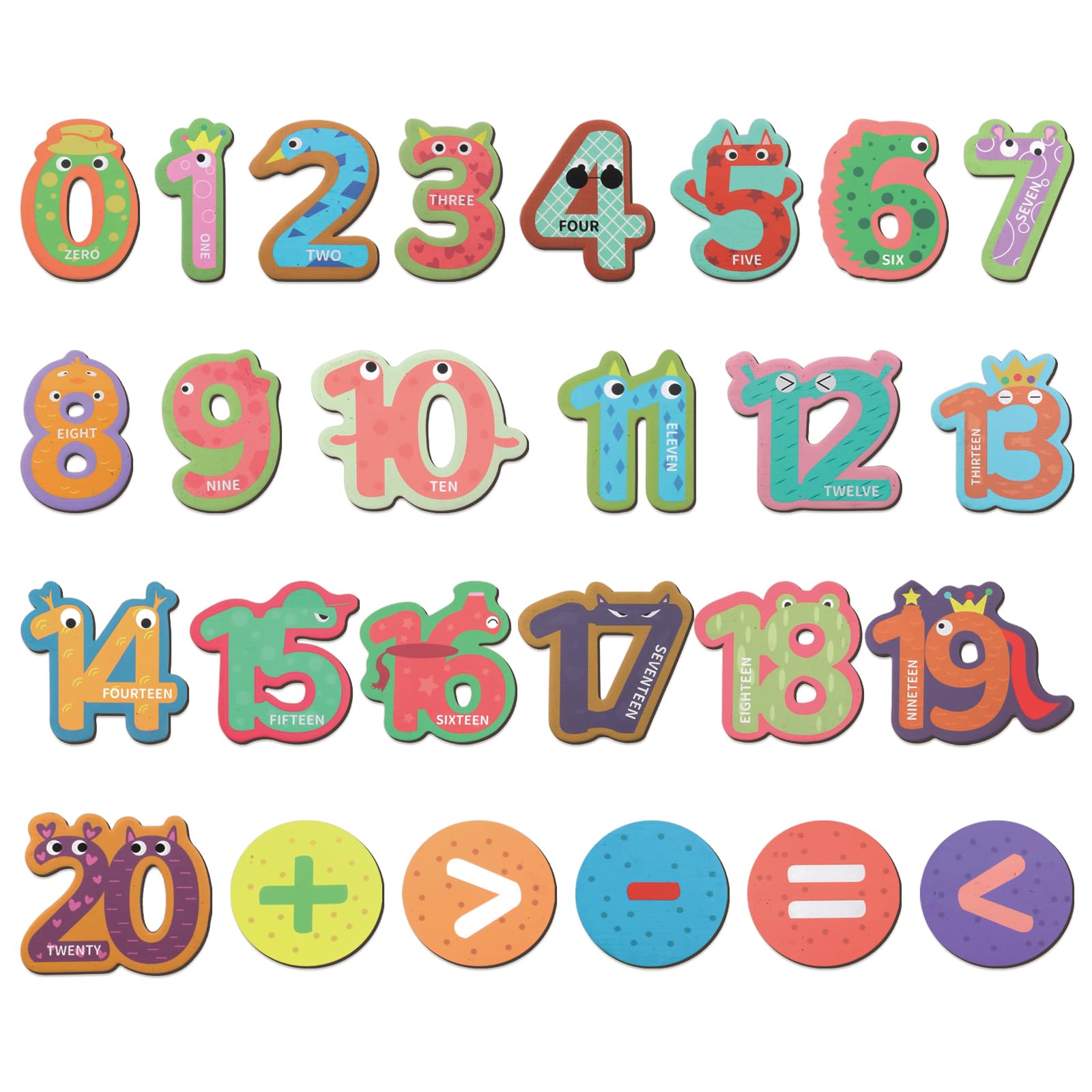 Magnetic Numbers, 26 Fridge Magnets for Kids, Educational Fridge Magnets Toy for Learning Math, Counting and Number Recognition for Toddlers and Preschoolers