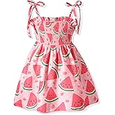 Aalizzwell Infant Baby Girls Spaghetti Strap Smocking Dress