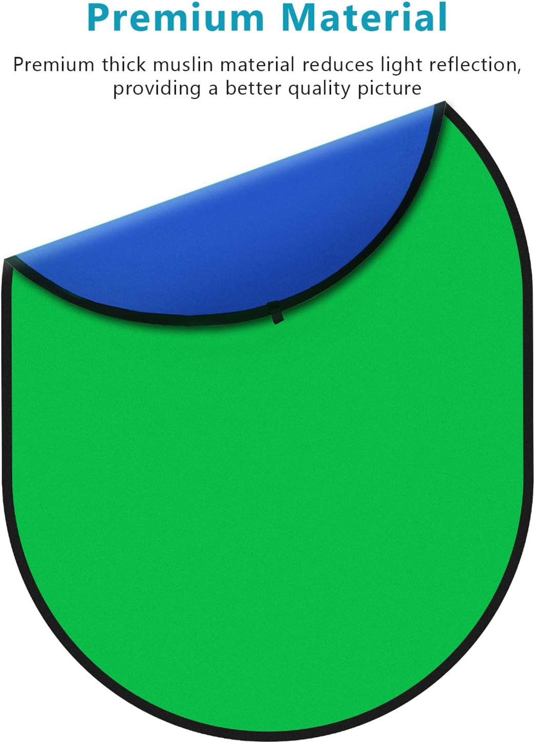 NEEWER Chromakey Backdrops, Double Sided Green Screen and Blue Screen - Image 5