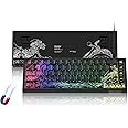 Womier M68 HE V2 Rapid Trigger Keyboard 60% Percent, Hall Effect Kanagawa Gaming Keyboard, Wired RGB Custom Mechanical Key Board with Magnetic Switch, PBT Keycaps for Mac/Win-Black 3.0