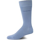 Calvin Klein Mens Crew Socks - Soft Cotton Blend Cushioned Comfort Mens Dress Socks for Work and Casual Wear