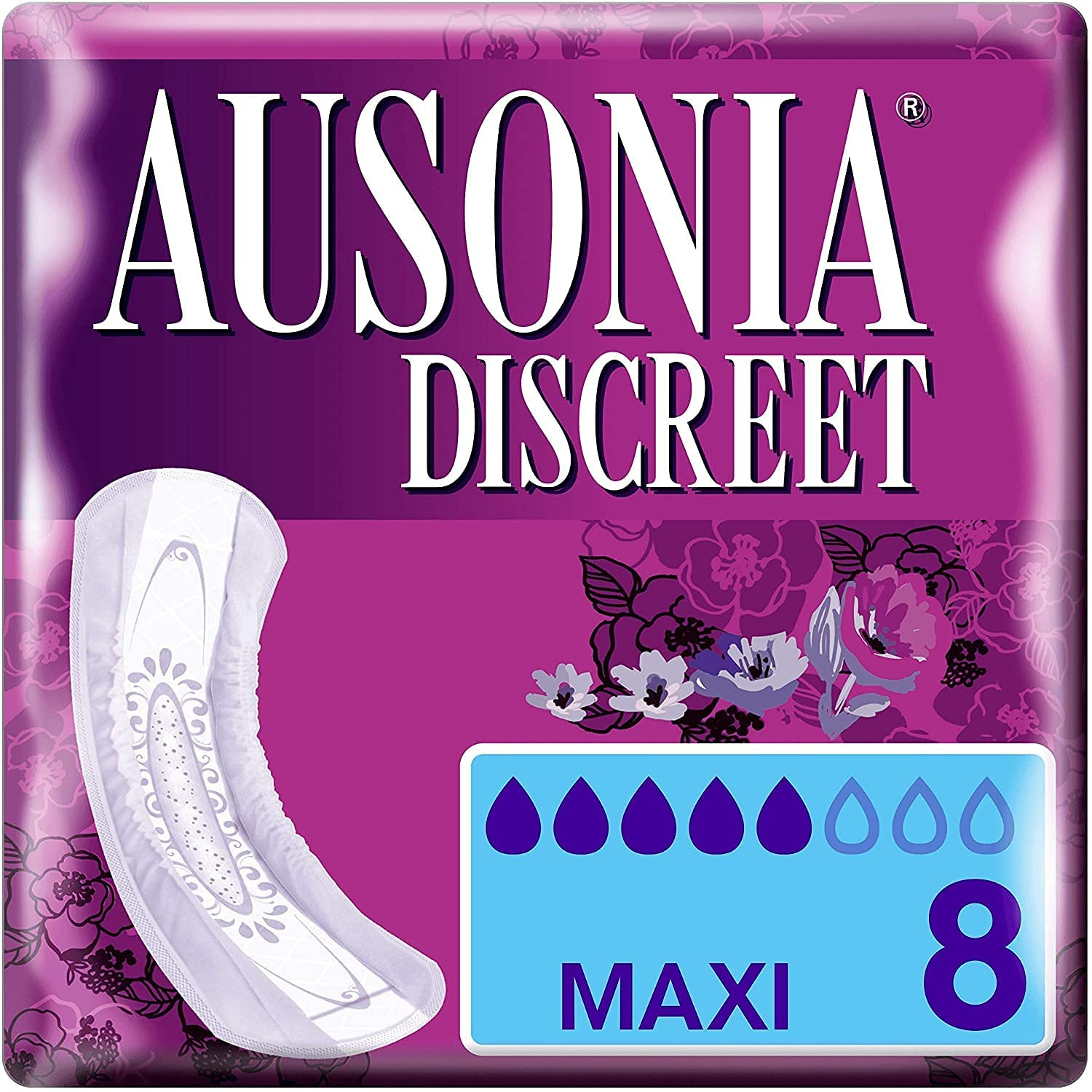 Ausonia Discreet Maxi Pads for Urine Losses x 8