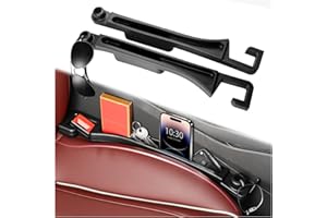 2PCS Car Seat Gap Filler Organizer with Sunglasses Holder/Car Hooks/Deepened Phone Holder,Upgraded in Between Cars Seat Catch