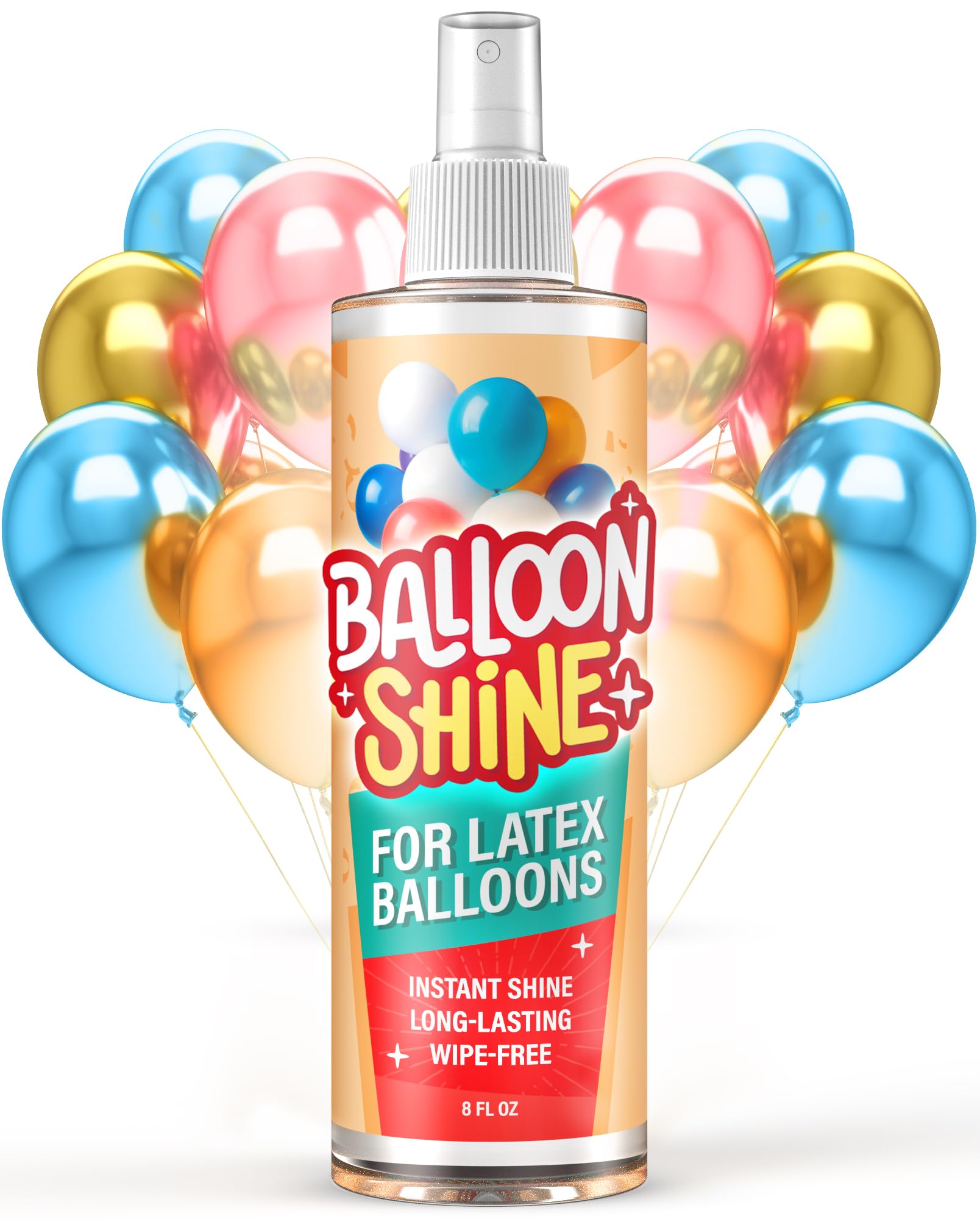 Photo 1 of Instant Balloon Shine Spray - High Shine, No Wiping, Non-Sticky, Long-Lasting for Latex Balloons - Party-Ready Decorations in Seconds, Keeps Balloons Shiny for Weeks