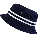 The Hat Depot Cotton Bucket Hat for Men Women, Packable Summer Bucket Hat for Travel and Beach