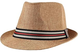 WESTEND Unisex Short Brim Fedora - Hats for Men & Women + Straw Fedora Hats, Cooling Mesh Hats, Fashion Fedora Hats 2024