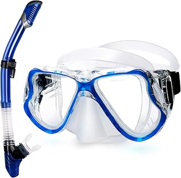 Amazon Zenoplige シュノーケル セット シュノーケリング マスク 水中 メガネ ゴーグル 100 ドライ スノーケル 2点 セット 曇り止め クリアな視野 シリコン 快適 子供 大人 男女兼用 初心者でも適用 夏 海 Zenoplige スポーツ アウトドア