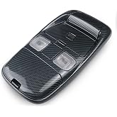 Front LED Overhead Console Assembly Fit for Dodge Ram 1500 2500 3500 1998-2002 Cab Interior Ceiling Dome Reading Light Map lights Lamp Replaces # SN96TL2AA SN94TL2AA L0021202 5013609AA (Carbon fibre)