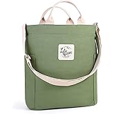 Lily queen Women Canvas Tote Handbags Casual Shoulder Work Bag Crossbody