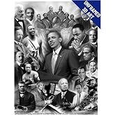 African American Heroes 3D Poster Wall Art Decor Print Unframed | 12x16 inches | Lenticular Posters &amp; Pictures | Photo Memorabilia Gifts for Guys &amp; Girls Bedroom