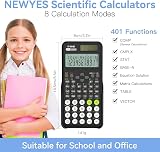 NEWYES 991MS-II Scientific Calculator 401 Functions Black view 4