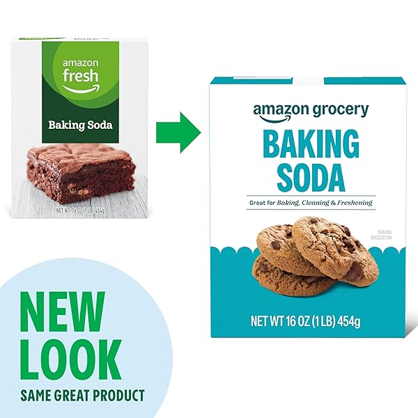 AMAZON GROCERY, BAKING SODA,16 OZ (PREVIOUSLY AMAZON FRESH, PACKAGING MAY VARY)