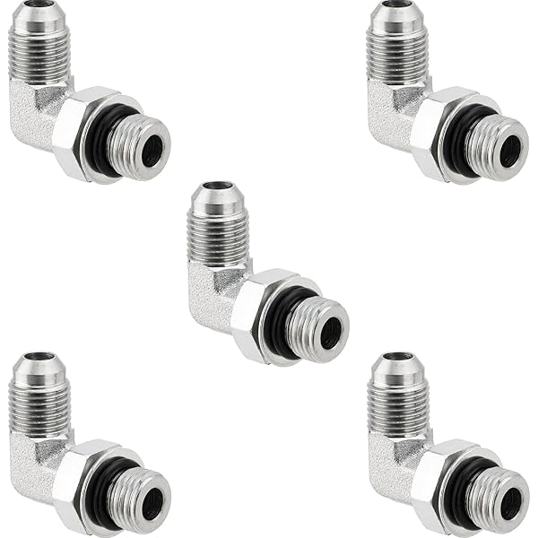 AF C5506-10-10 - JIC 5/8 Maschio (7/8''-14) X 5/8 Femmina JIC (7/8''-14) - 90° - Foto 2